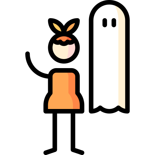 imaginärer freund Puppet Characters Lineal Color icon
