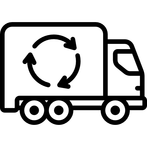 camion della spazzatura Special Lineal icona