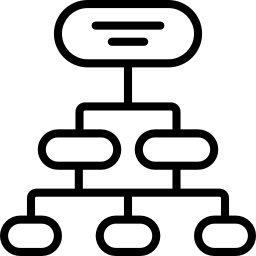 estrutura hierárquica Special Lineal Ícone
