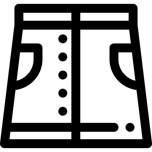 치마 Detailed Rounded Lineal icon