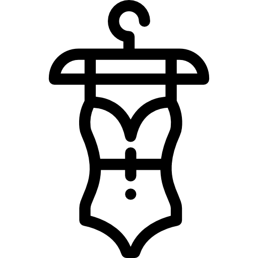 Swimsuit Detailed Rounded Lineal icon