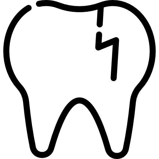diente quebrado Special Lineal icono