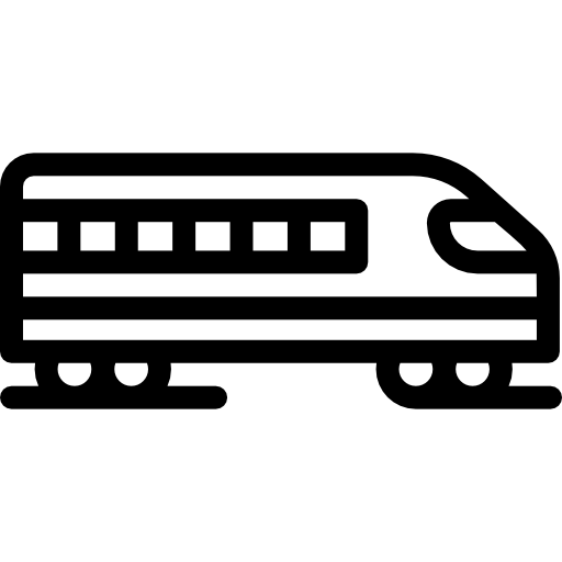 treno Detailed Rounded Lineal icona