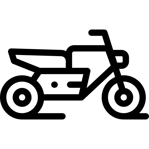 Motorbike Detailed Rounded Lineal icon