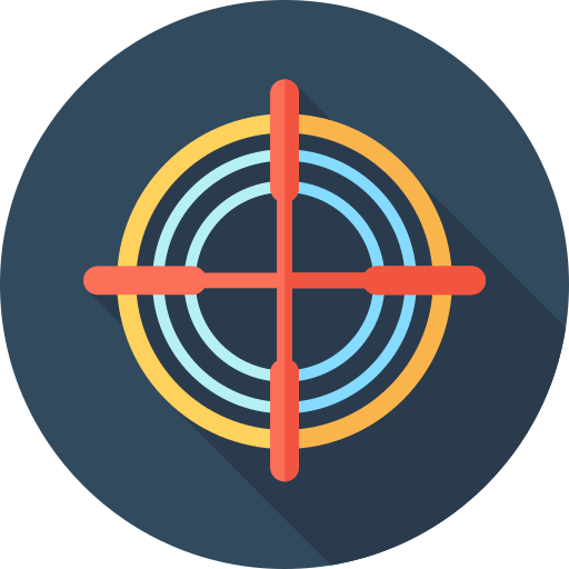 Circular target Flat Circular Flat icon