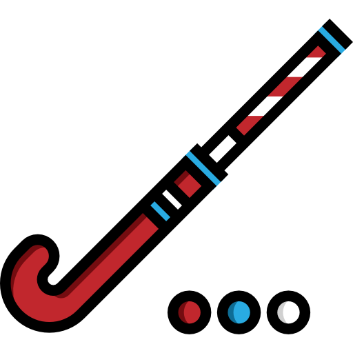 Хоккей Detailed Straight Lineal color иконка