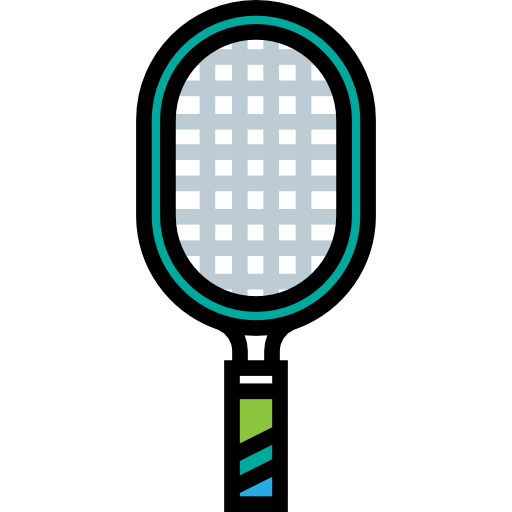 Racket Detailed Straight Lineal color icon