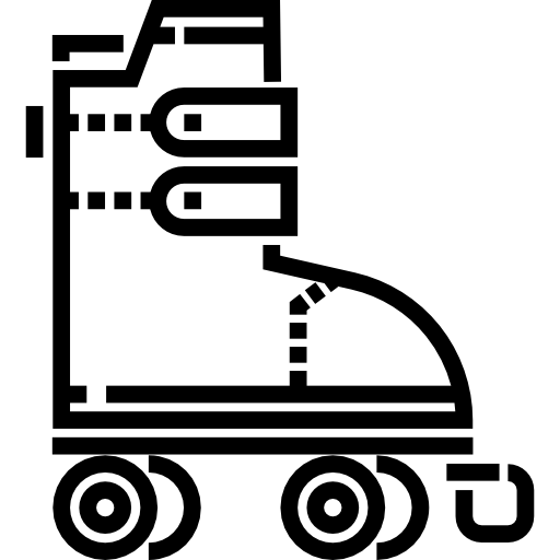 ローラースケート Detailed Straight Lineal icon