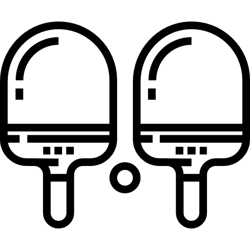 卓球 Detailed Straight Lineal icon
