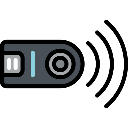 camera-afstandsbediening Special Lineal color icoon