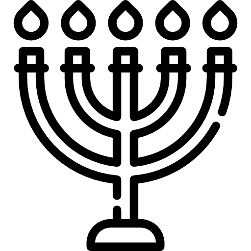 menorah Special Lineal icona