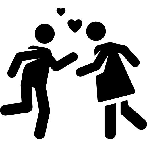 Lovers Pictograms Fill icon