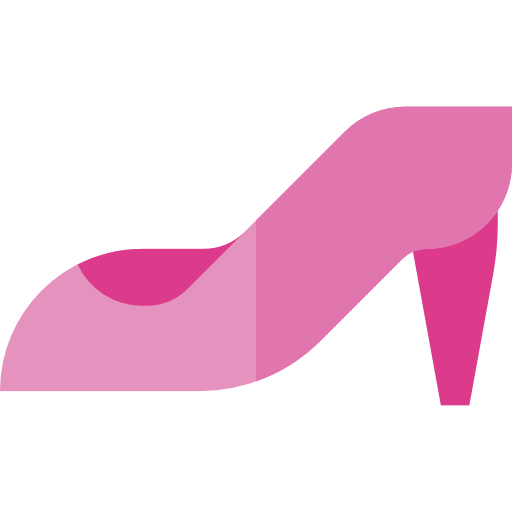 High heel Basic Straight Flat icon