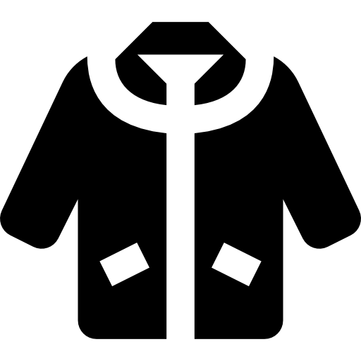 Jacket Basic Straight Filled icon