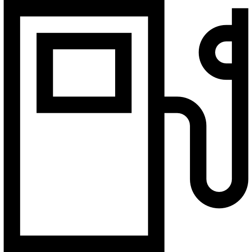benzinestation Basic Straight Lineal icoon