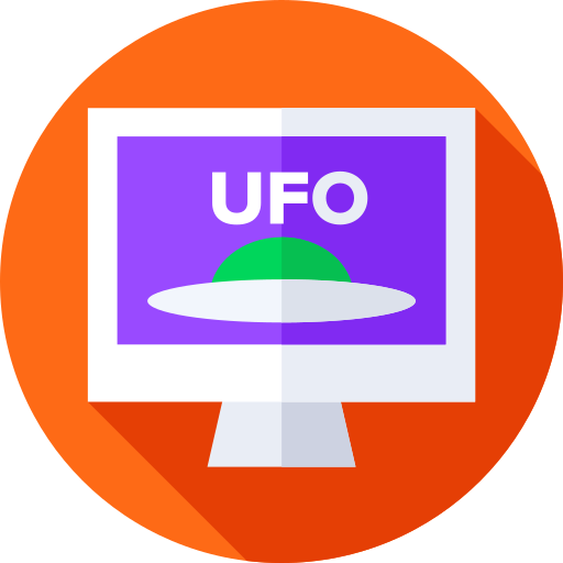 Ufo Flat Circular Flat icon