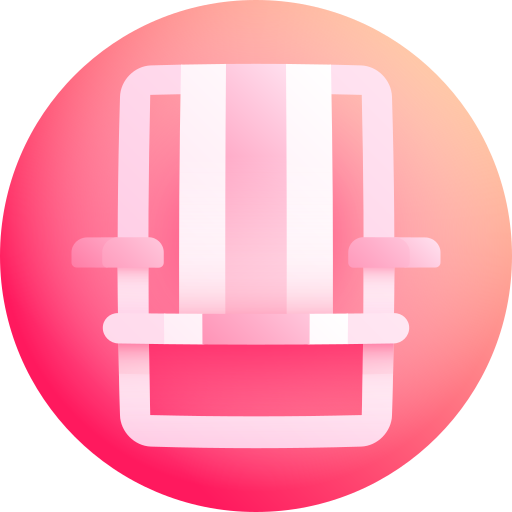 Beach chair Gradient Galaxy Gradient icon