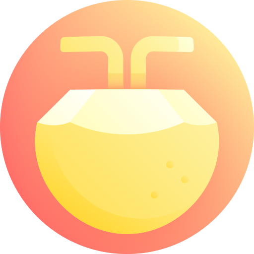 bebida de coco Gradient Galaxy Gradient icono