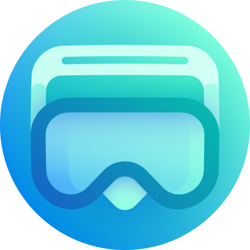 Diving goggles Gradient Galaxy Gradient icon