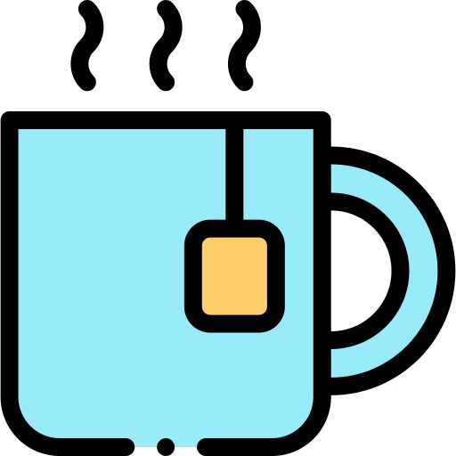 Чашка чая Detailed Rounded Lineal color иконка