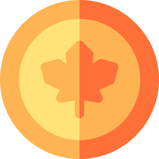 カナダドル Basic Rounded Flat icon