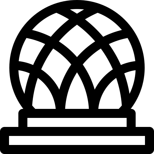 biosfera montrealu Basic Rounded Lineal ikona