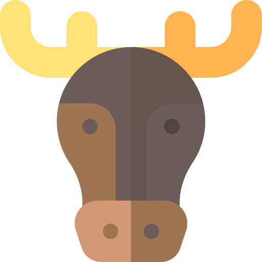 Moose Basic Rounded Flat icon
