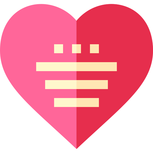 mensaje de amor Basic Straight Flat icono