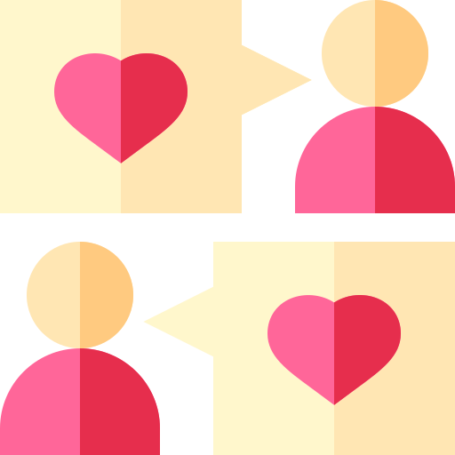 Love message Basic Straight Flat icon