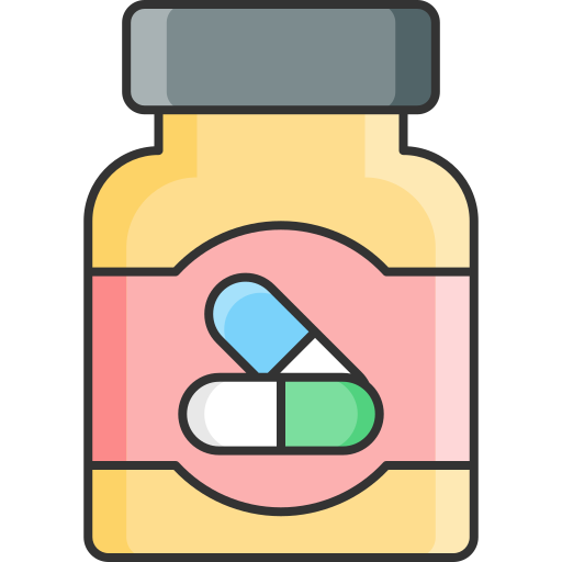 frasco de medicina Generic Outline Color icono