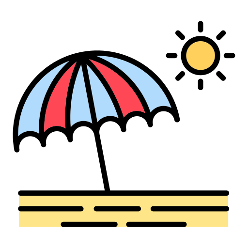 Beach Generic Outline Color icon