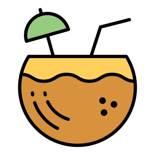 Coconut drink Generic Outline Color icon