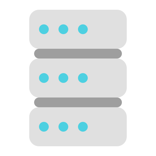 serveur d'hébergement Generic Flat Icône