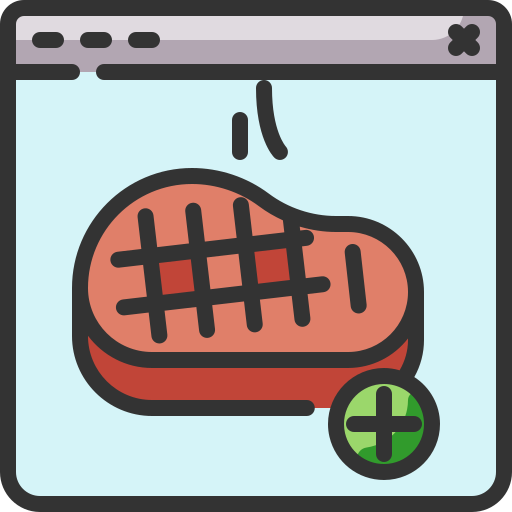 mięso Generic Outline Color ikona