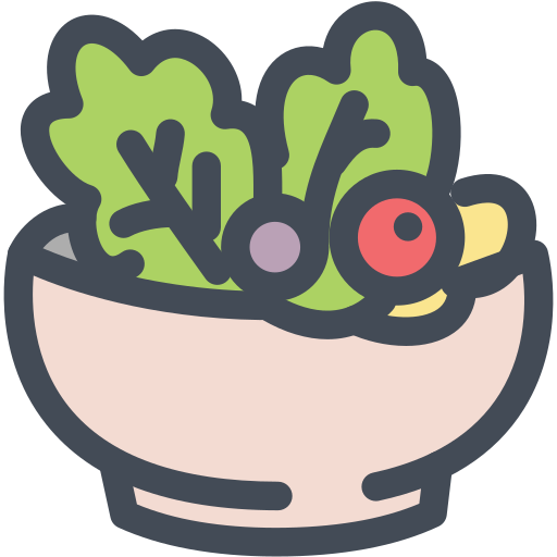 Salad Generic Outline Color icon