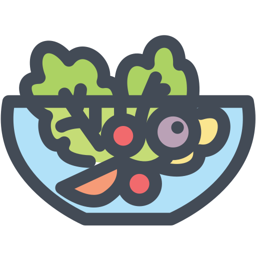 Salad Generic Outline Color icon