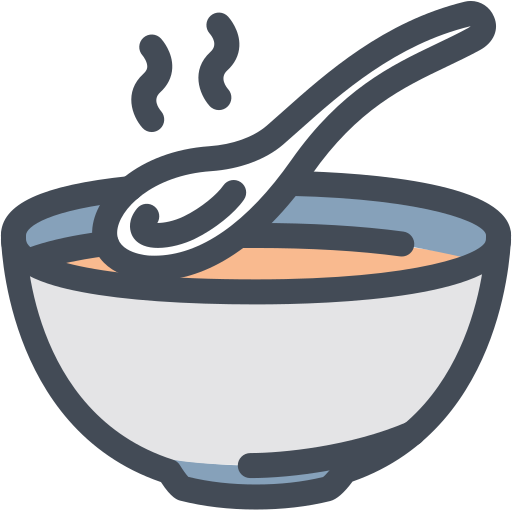 sopa caliente Generic Outline Color icono