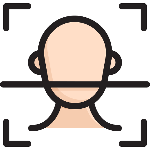 Face scanner Generic Outline Color icon