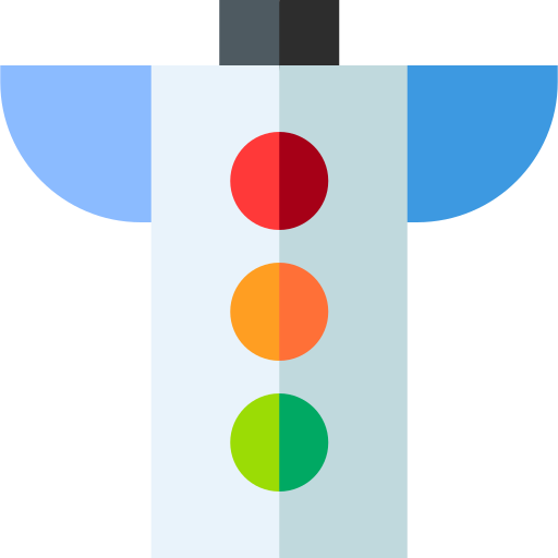 semáforos Basic Straight Flat icono
