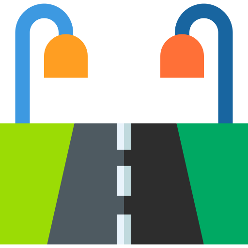 高速道路 Basic Straight Flat icon