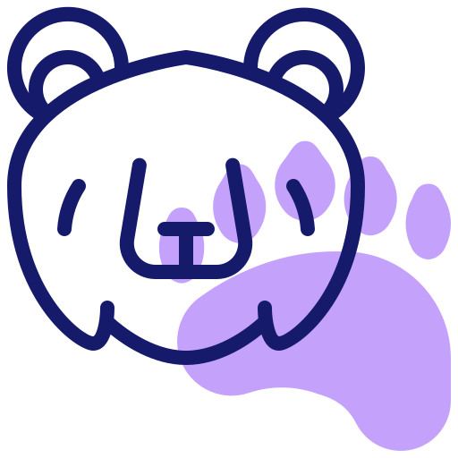곰 Inipagistudio Lineal Color icon