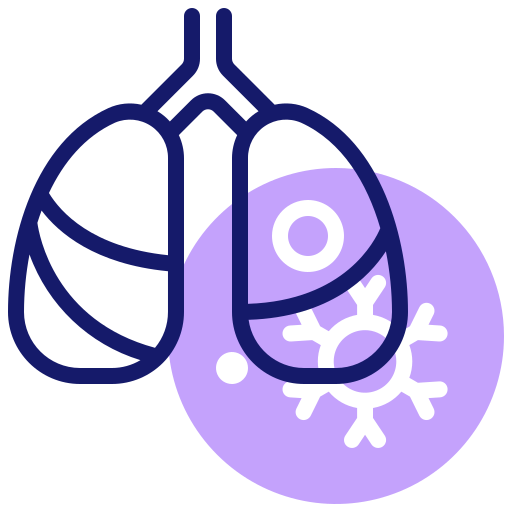 pulmones humanos Inipagistudio Lineal Color icono