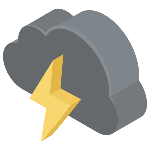 Thunderstorm Generic Isometric icon