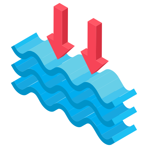 water niveau Generic Isometric icoon