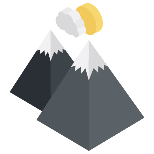 Mountains Generic Isometric icon