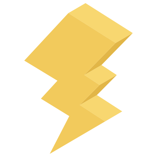 Thunderbolt Generic Isometric icon