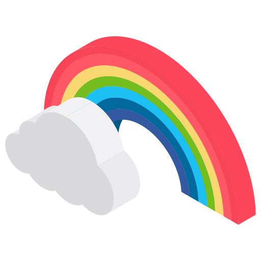arco iris Generic Isometric icono