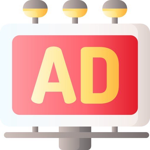 anuncios 3D Basic Gradient icono