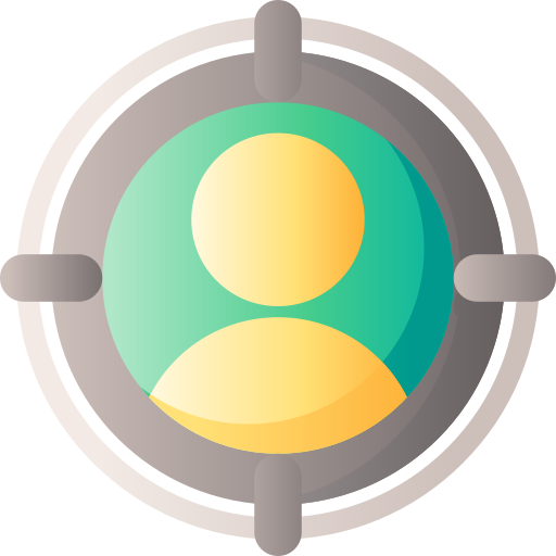 Target 3D Basic Gradient icon