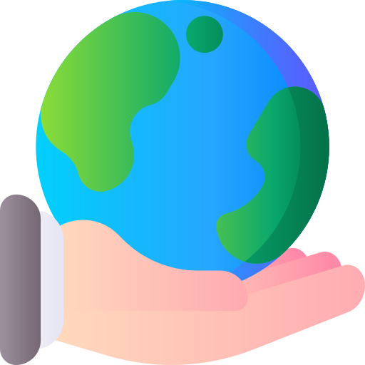 地球 3D Basic Gradient icon